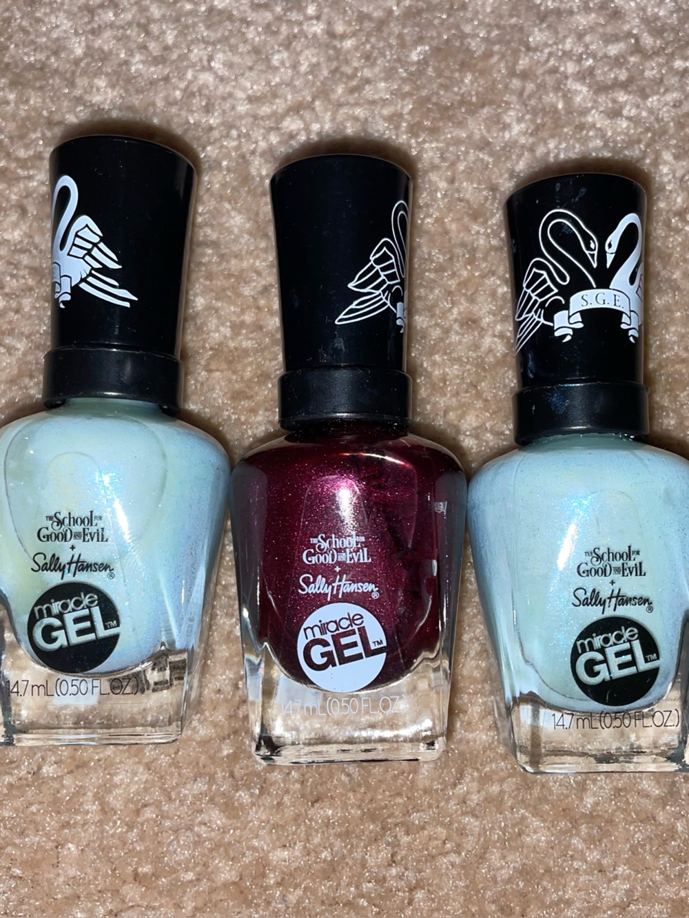 Sally Hansen x Netflix The School of Good & Evil Nail Polish Set of 3